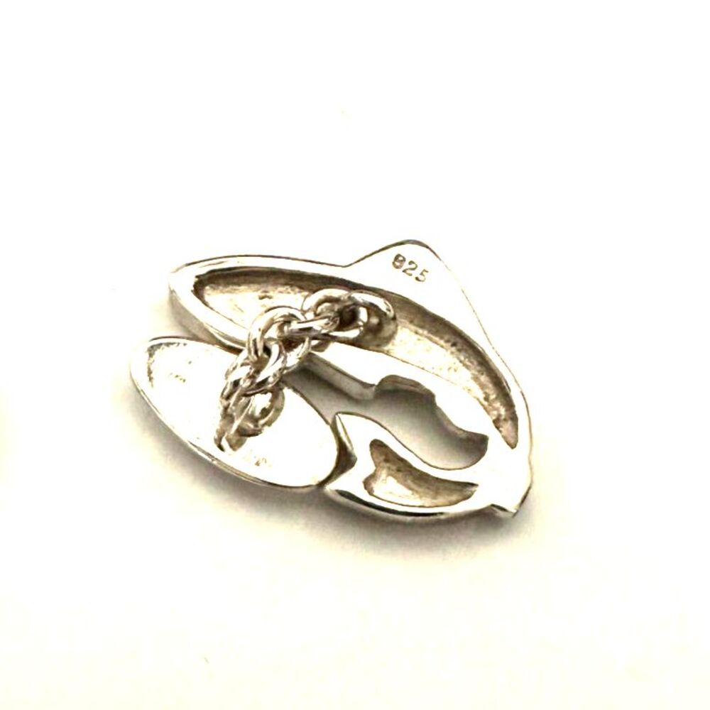 Leaping Trout Sterling Silver Cufflinks - Picture 4 of 5